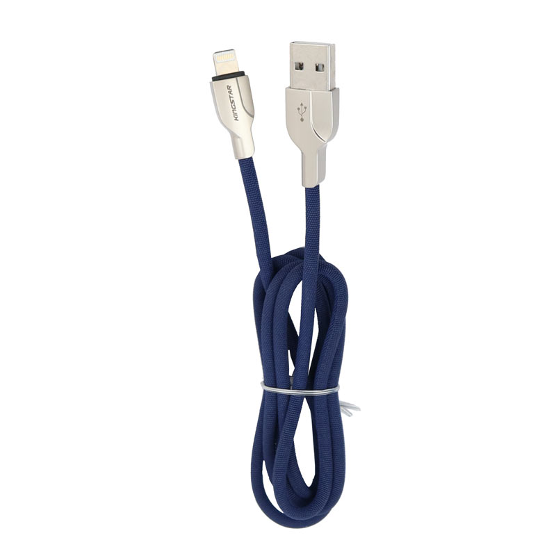 کابل آیفونی فست شارژ Kingstar K37i 2.4A 1m