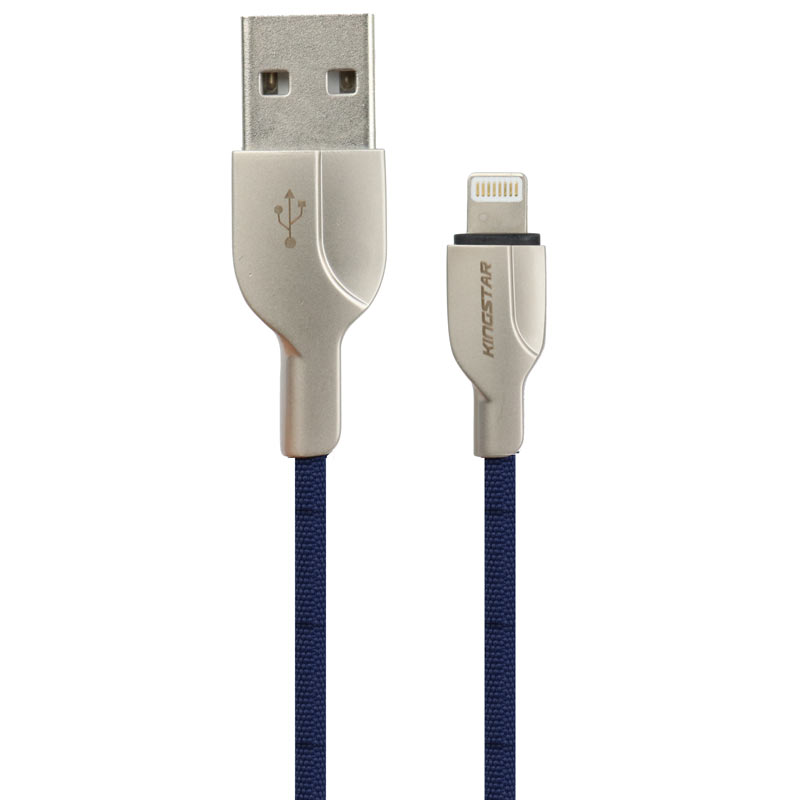 کابل آیفونی فست شارژ Kingstar K37i 2.4A 1m
