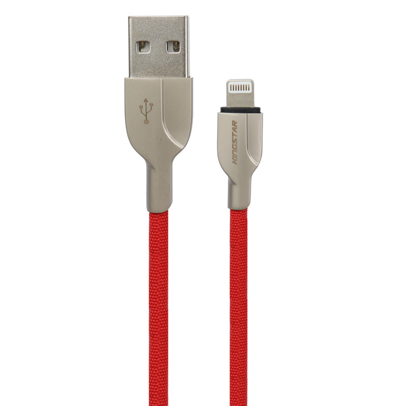 کابل آیفونی فست شارژ Kingstar K37i 2.4A 1m