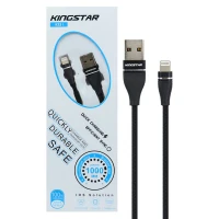 کابل آیفونی فست شارژ Kingstar K33i 2.4A 1m
