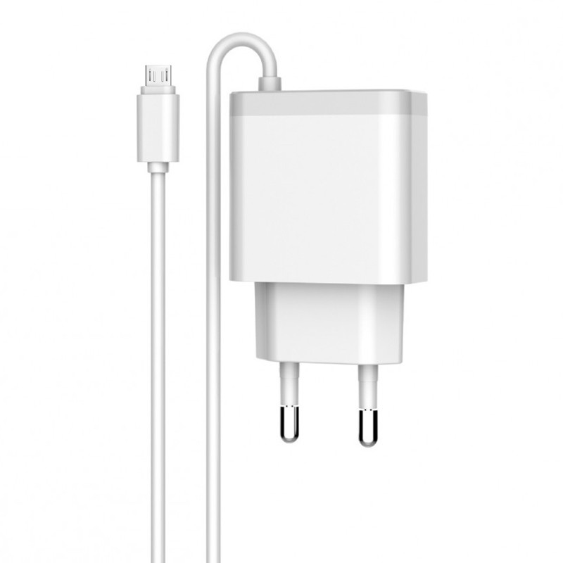شارژر سیم وصل میکرو یو اس بی فست LDNIO A321 15W 3.1A + دو پورت USB