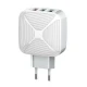 شارژر دیواری فست شارژ LDNIO A3310Q QC3 30W + کابل میکرو یو اس بی