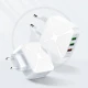 شارژر دیواری فست شارژ LDNIO A3310Q QC3 30W + کابل میکرو یو اس بی