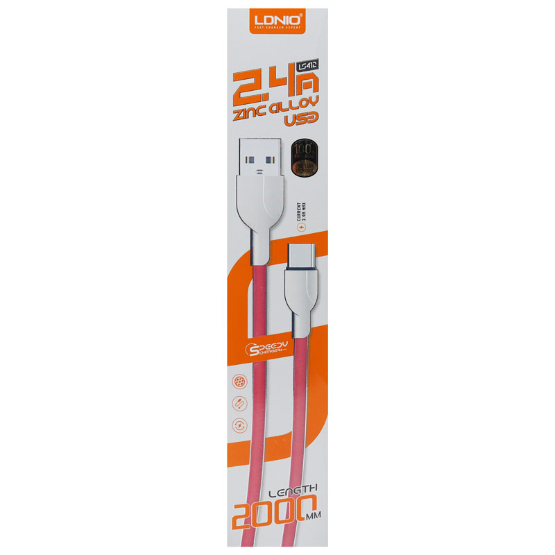 کابل میکرو یو اس بی LDNIO LS412 2.4A 2M