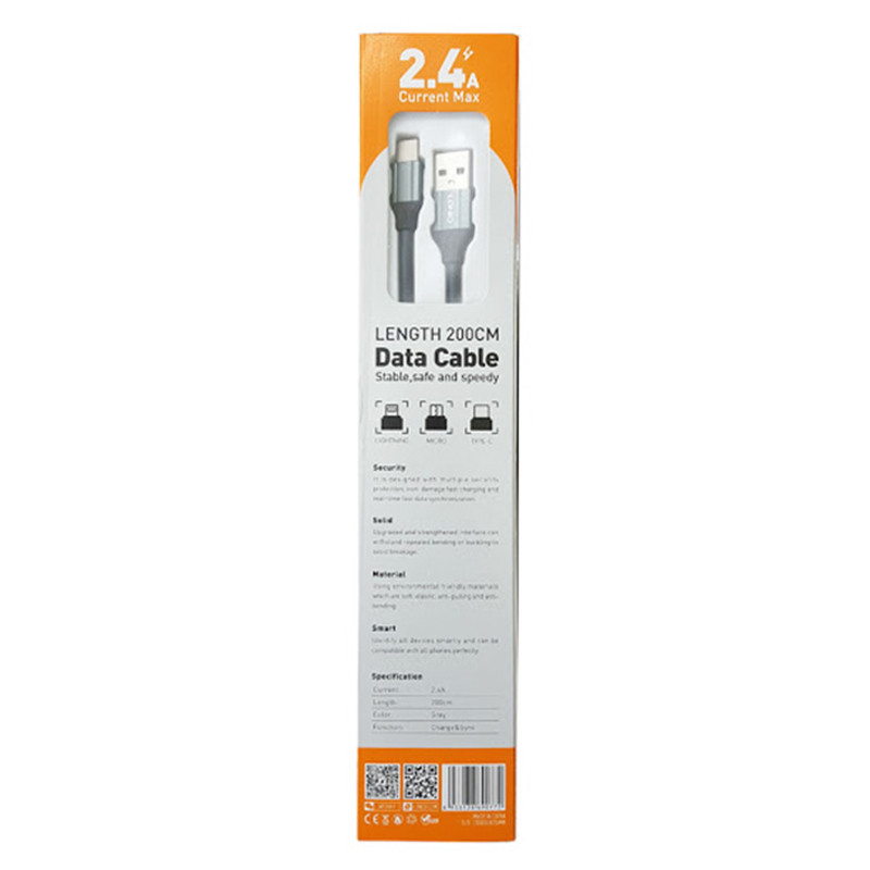 کابل فست شارژ LDNIO LS442 2.4A Type-C 2M