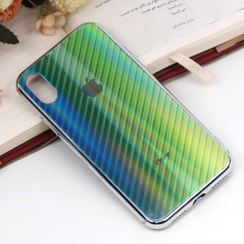 قاب لیزری پشت گلسی iPhone X/XS