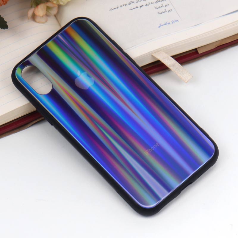 قاب لیزری پشت گلسی iPhone X/XS