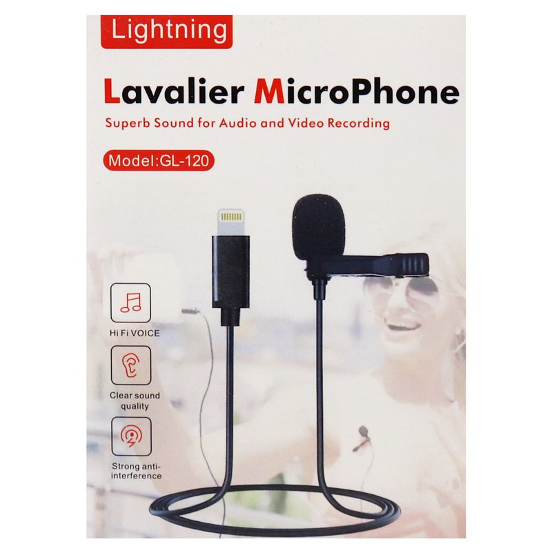 میکروفون یقه ای Lavalier GL-120