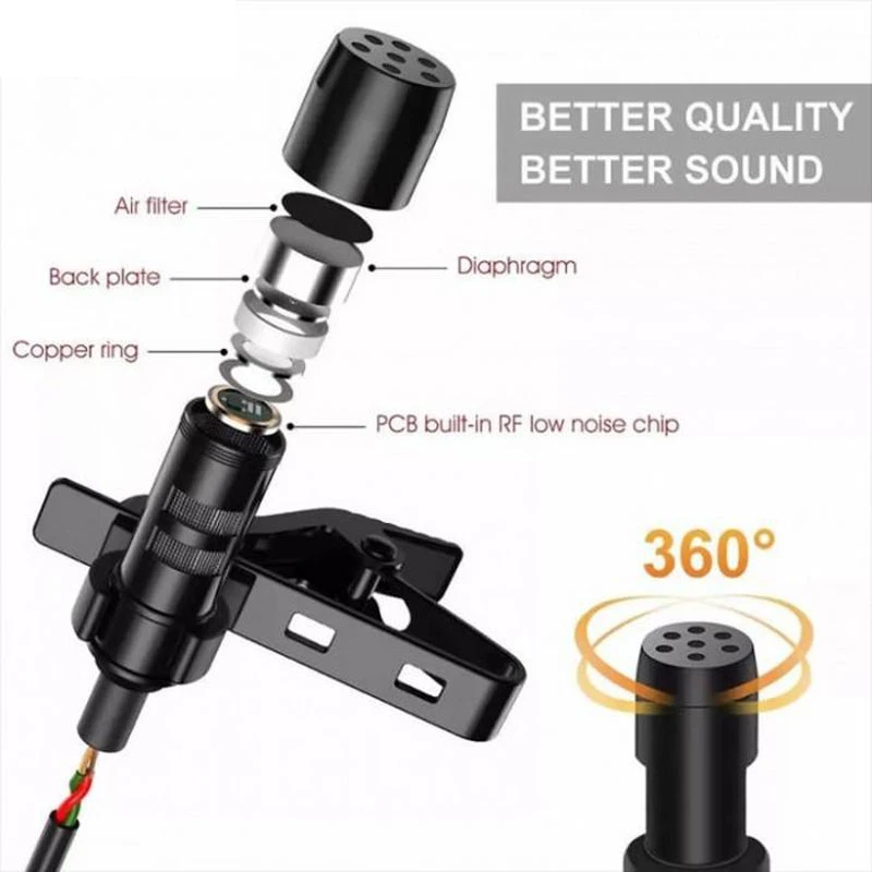 میکروفون یقه ای Lavalier GL-120
