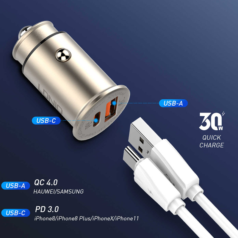 شارژر فندکی الدینیو Ldnio C506Q 30W