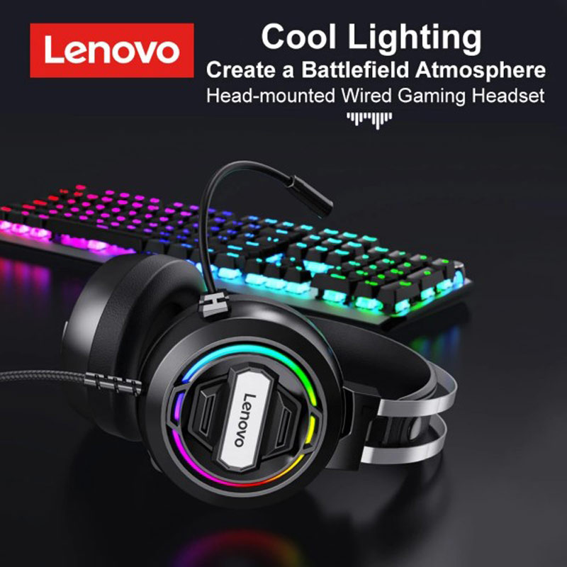 هدست گیمینگ سیم دار Lenovo H401