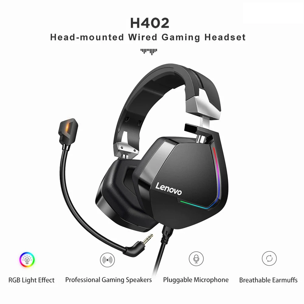 هدست گیمینگ سیم دار Lenovo H402