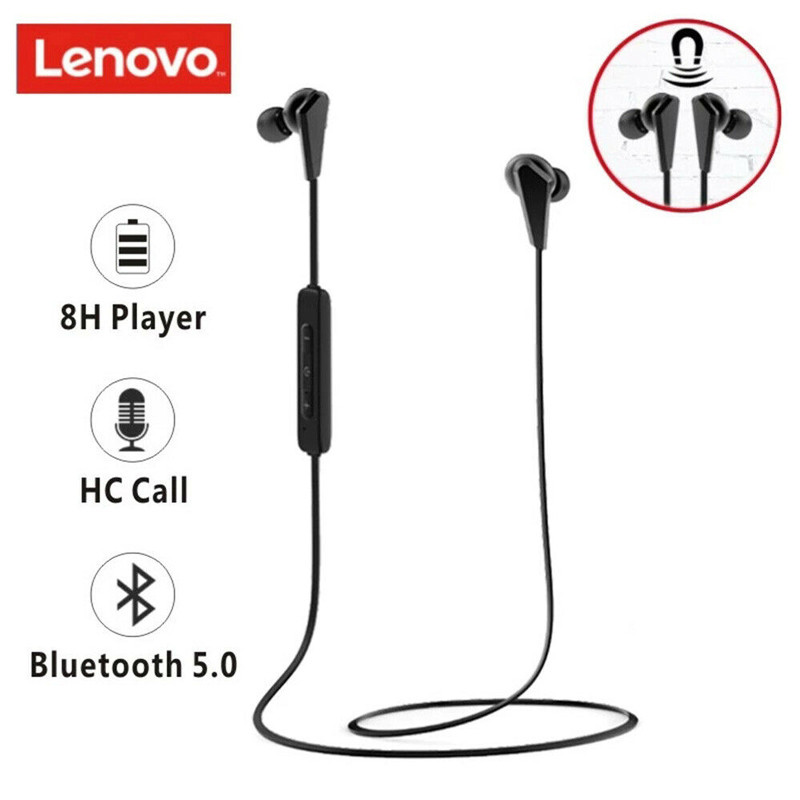 هندزفری بلوتوث دورگردنی Lenovo HE01