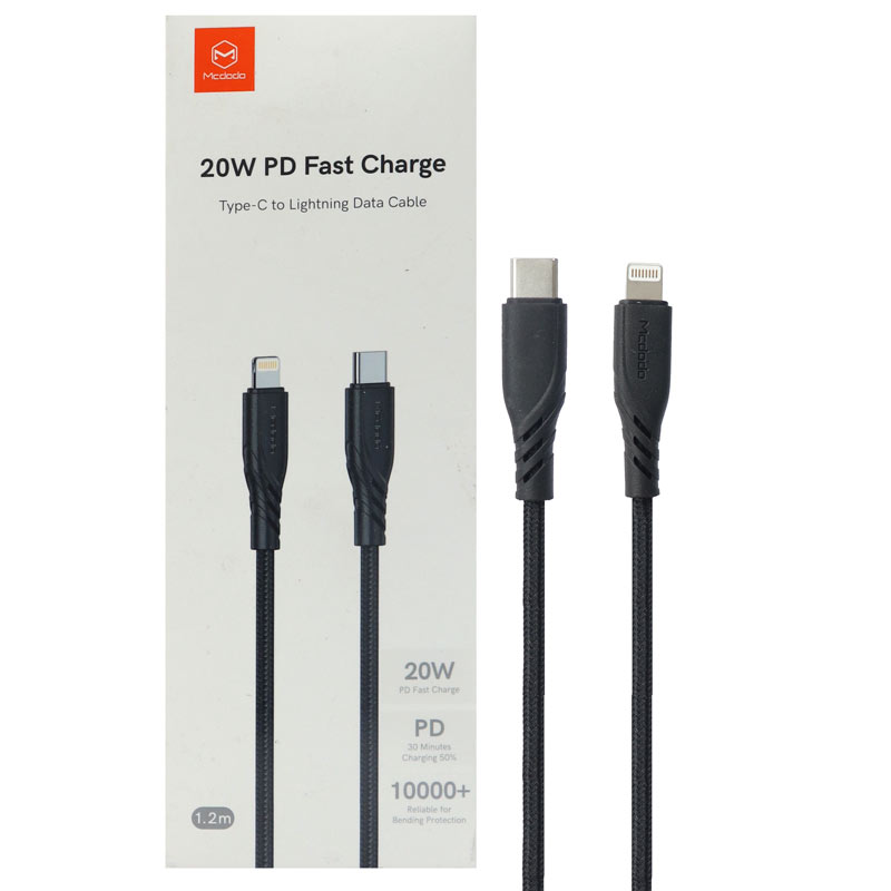 کابل تبدیل فست شارژ Mcdodo CA-8460 PD 3A Type-C to Lightning 1.2m