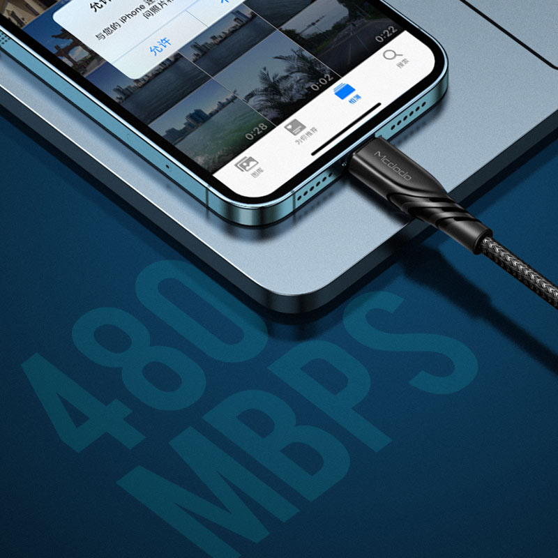 کابل تبدیل فست شارژ Mcdodo CA-8460 PD 3A Type-C to Lightning 1.2m