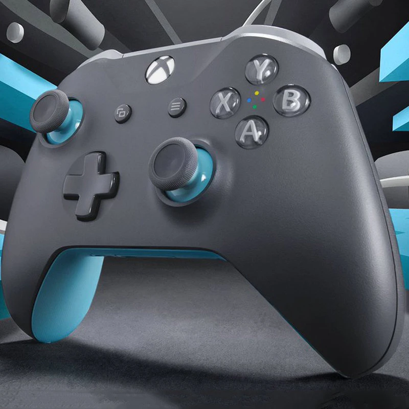 دسته بازی بی سیم Microsoft XBOX One خاکستری آبی