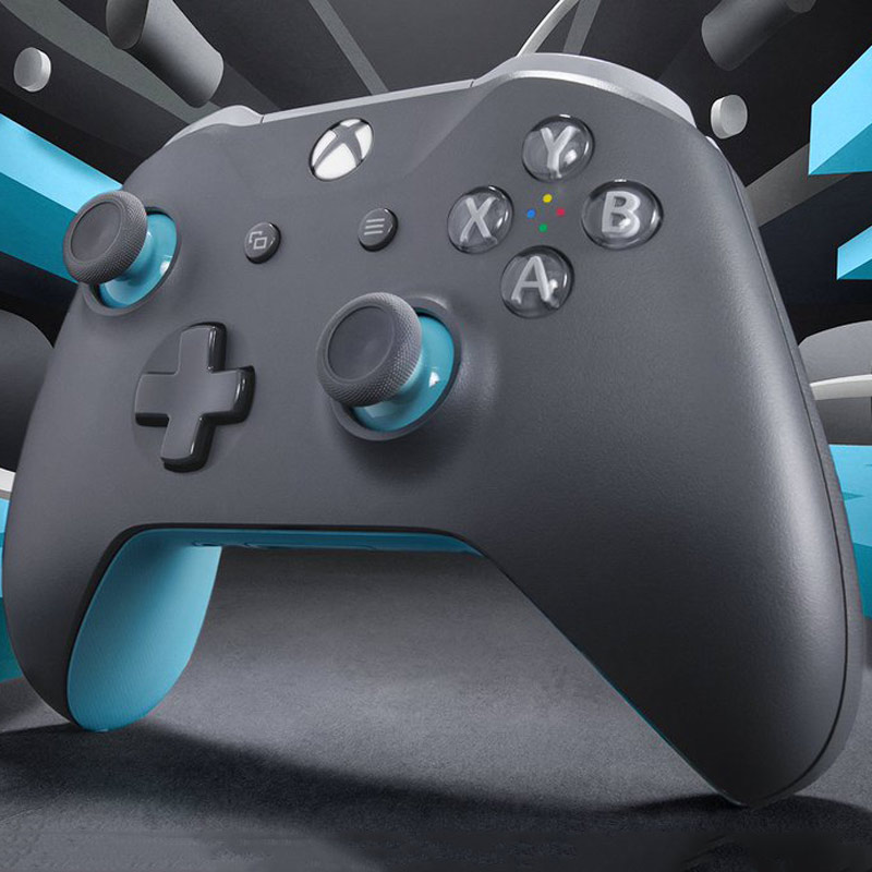 دسته بازی بی سیم Microsoft XBOX One خاکستری آبی