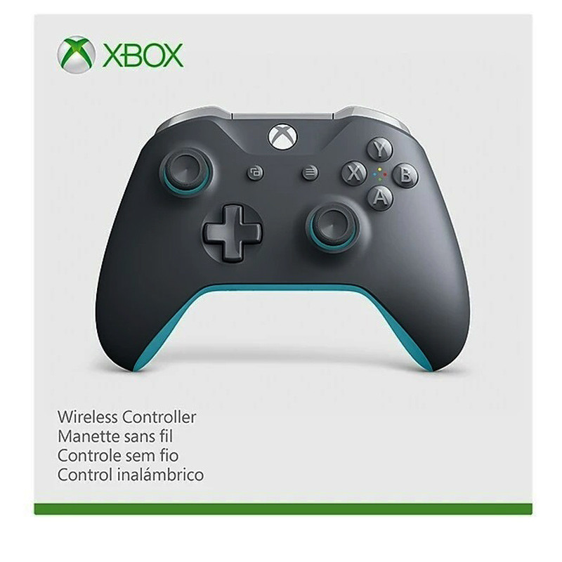 دسته بازی بی سیم Microsoft XBOX One خاکستری آبی