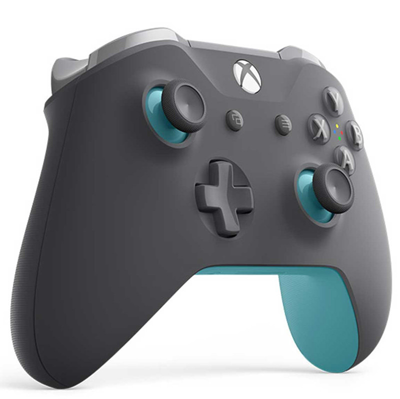 دسته بازی بی سیم Microsoft XBOX One خاکستری آبی