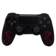 روکش دسته بازی PS4 طرح اژدها مشکی قرمز + روکش آنالوگ هدیه