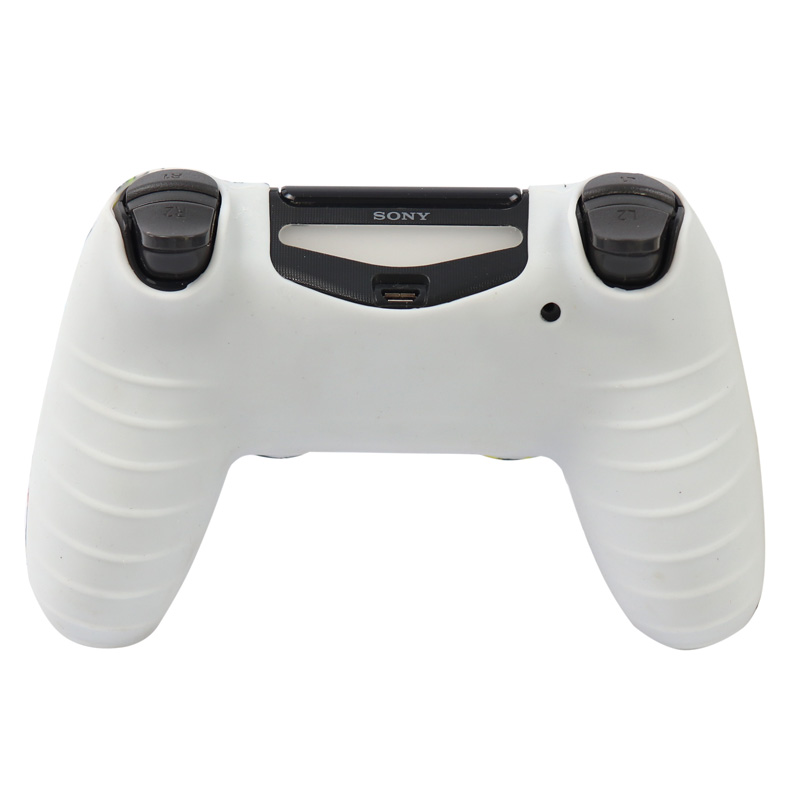 روکش دسته بازی PS4 طرح کله اسکلت رنگی + روکش آنالوگ هدیه