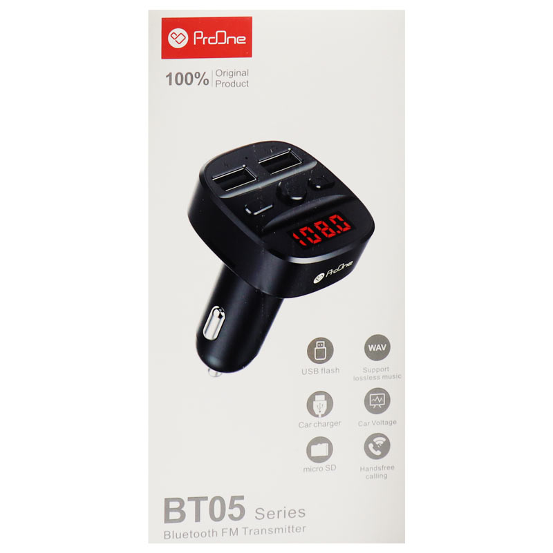 FM Player بلوتوثی + شارژر فندکی ProOne BT05