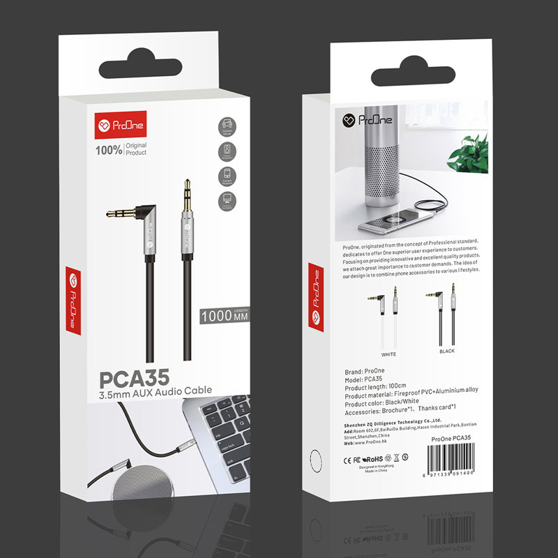 کابل ProOne PCA35 CA40 AUX 1m یکسر L