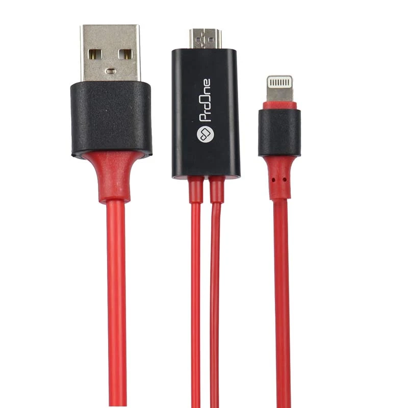کابل تبدیل Lightning به HDMI پرووان PCH75 طول 1.8 متر