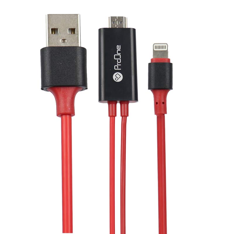 کابل تبدیل ProOne PCH75 Lightning to HDMI 1.8m