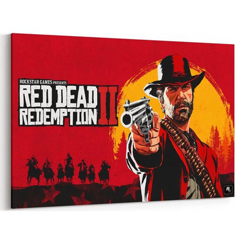 تابلو شاسی مات Red Dead Redemption 2 60*40