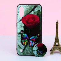 قاب + پاپ سوکت Samsung A01 کد7 سری B