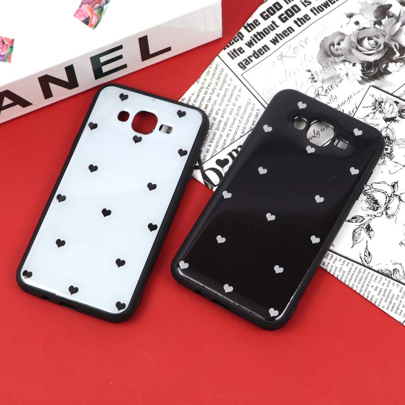 قاب PC TPU طرح قلبی سامسونگ J7 2015