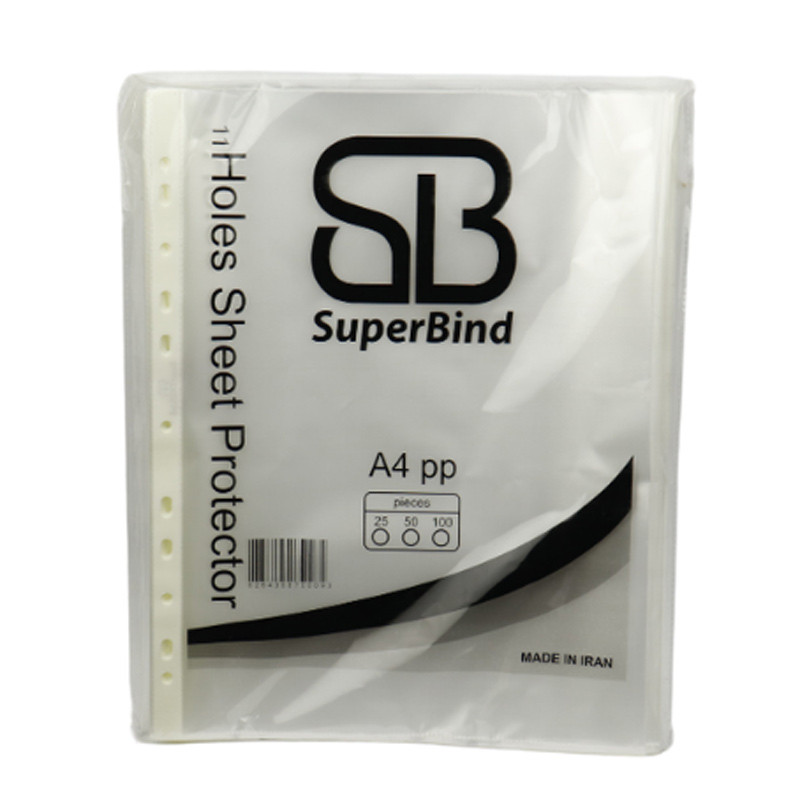 کاور کاغذ Superbind A4 بسته 100 عددی