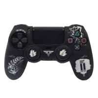 روکش دسته بازی PS4 + آنالوگ طرح THE LAST OF US PART 2 مشکی سفید