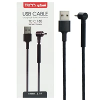 کابل تایپ سی TSCO TC C185 2.1A 1m یکسر L