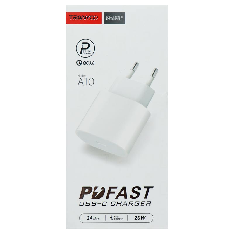 کلگی فست شارژ Tranyoo A10 QC3 PD 20W