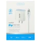 شارژر دیواری فست شارژ Tranyoo P11-I QC3 PD 3A 18W + کابل آیفونی