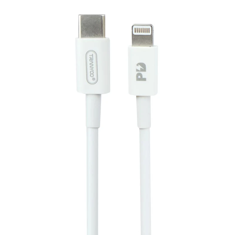 کابل تبدیل فست شارژ Tranyoo P4 Type-C to Lightning QC3 PD 3A 1m