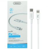 کابل تبدیل فست شارژ Tranyoo P4 Type-C to Lightning QC3 PD 3A 1m