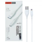 کابل آیفونی Tranyoo S2-I 2.1A 2m