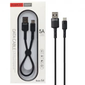 کابل کوتاه فست شارژ Tranyoo S4 5A Type-C 30cm