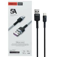 کابل فست شارژ Tranyoo S5-C 5A Type-C 1m