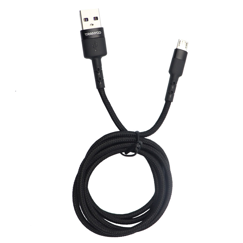 کابل میکرو یو اس بی فست شارژ Tranyoo S5-V 5A 1m