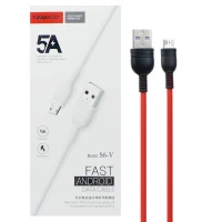 کابل میکرو یو اس بی فست شارژ Tranyoo S6-V 5A 1m