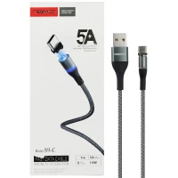 کابل فست شارژ مگنتی Tranyoo S9-C 5A Type-C 1m