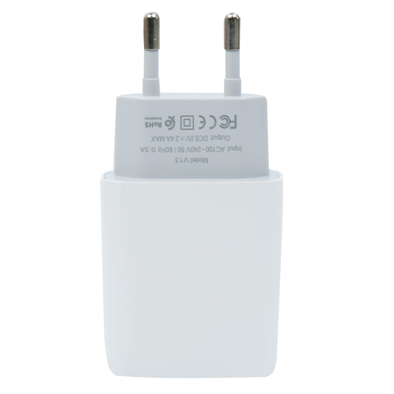 شارژر دیواری فست شارژ Tranyoo V13 2.4A 12W + کابل میکرو یو اس بی