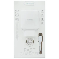 شارژر دیواری فست شارژ Tranyoo V14 2.4A 12W + کابل میکرو یو اس بی