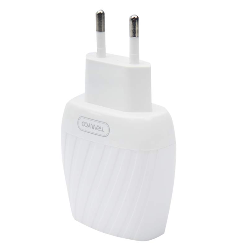 شارژر دیواری فست شارژ Tranyoo V15 2.4A 12W + کابل میکرو یو اس بی