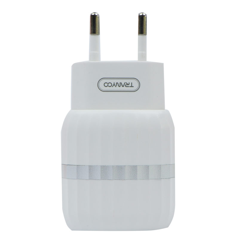 شارژر دیواری فست شارژ Tranyoo V50 2.4A 12W + کابل میکرو یو اس بی