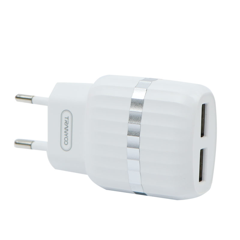 شارژر دیواری فست شارژ Tranyoo V50 2.4A 12W + کابل میکرو یو اس بی